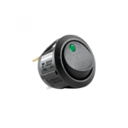 Imagine Comutator basculant cu bec, 250V, 1 circuit, verde