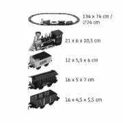 Imagine Trenulet cu baterii, 1 locomotiva   3 vagoane