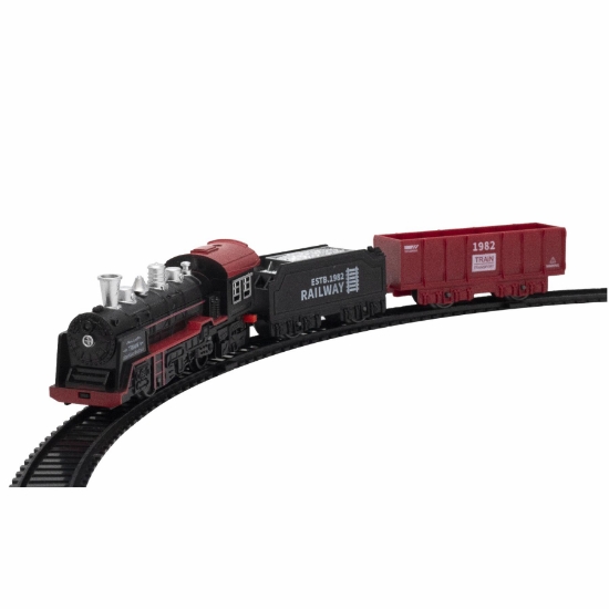 Imagine Trenulet cu baterii, 1 locomotiva, 1 vagon cu carbune, 1 vagon