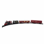 Imagine Trenulet cu baterii, 1 locomotiva,  1 vagon cu carbune, 2 vagoane