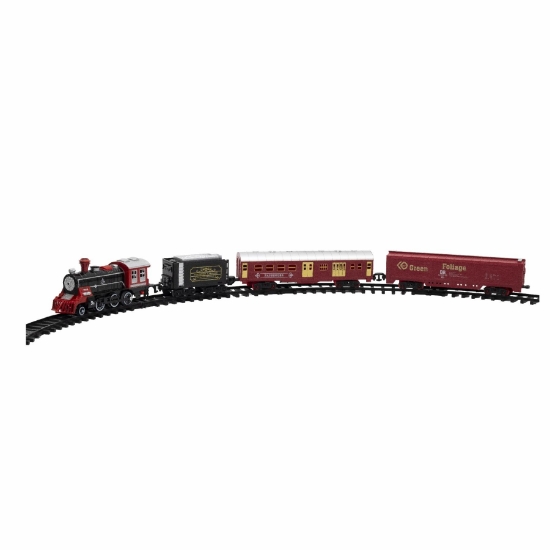 Imagine Trenulet cu baterii, 1 locomotiva,  1 vagon cu carbune, 2 vagoane