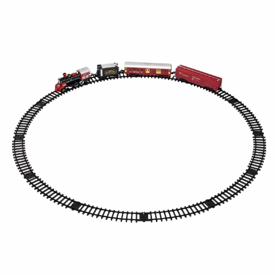 Imagine Trenulet cu baterii, 1 locomotiva,  1 vagon cu carbune, 2 vagoane