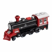 Imagine Trenulet cu baterii, 1 locomotiva,  1 vagon cu carbune, 2 vagoane