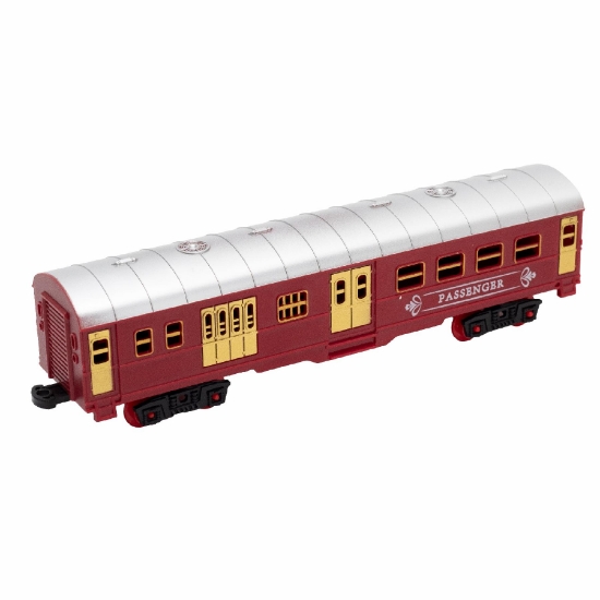 Imagine Trenulet cu baterii, 1 locomotiva,  1 vagon cu carbune, 2 vagoane
