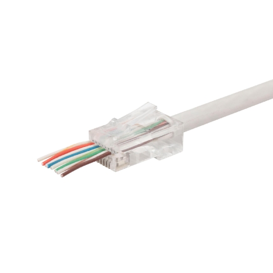 Imagine Mufa RJ45 modular, cu capat deschis, 8P8C