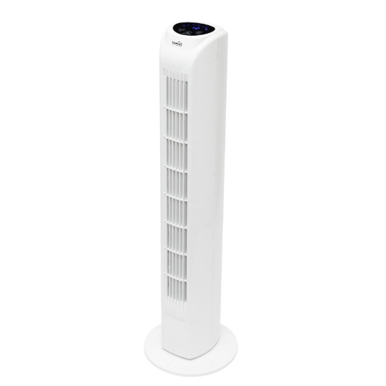 Imagine Ventilator tip stalp cu telecomanda, alb, 78 cm, 45 W