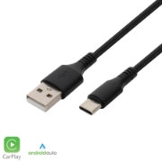Imagine Cablu de incarcare USB A-C, 2.1A, 1m, negru