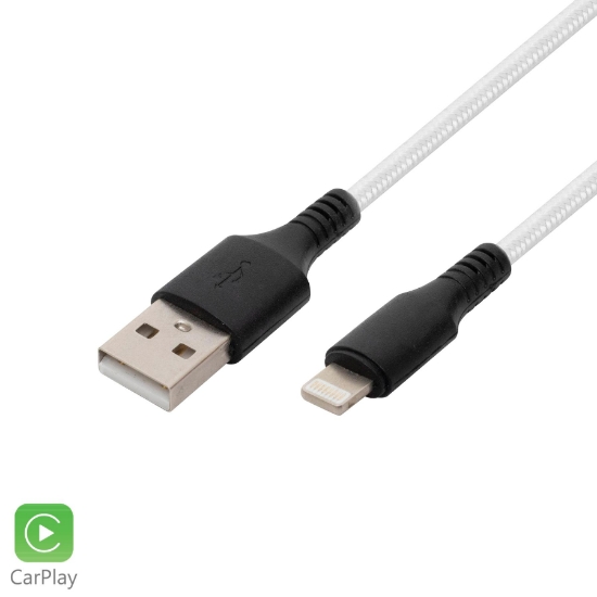 Imagine Cablu incarcare Apple Lightning, 2.1A, 1m, alb
