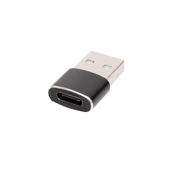 Imagine Adaptor USB-C mama - USB-A tata, metalic