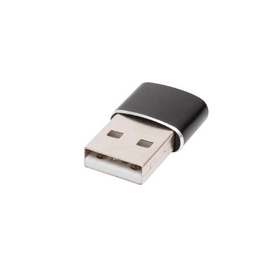 Imagine Adaptor USB-C mama - USB-A tata, metalic