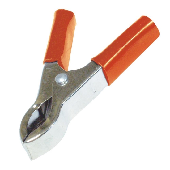 Imagine Cleşte cabluri pentru acumulator, 30A, 75 mm, roşu