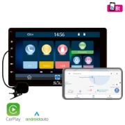 Imagine Radio auto 1xDIN, 9", Android Auto, Carplay