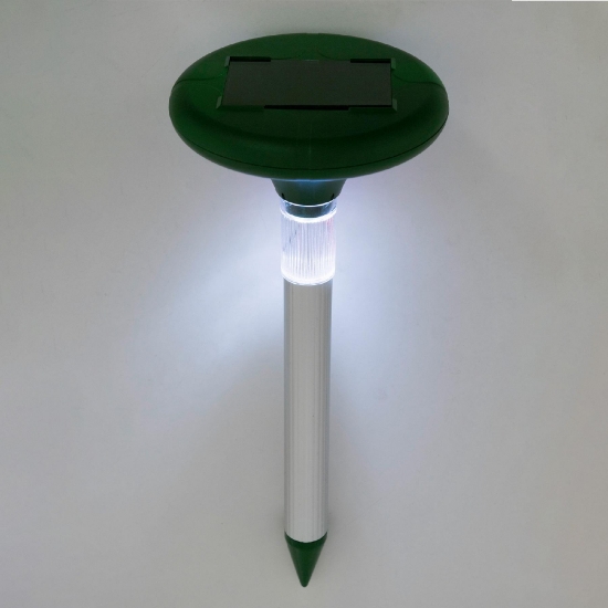 Imagine Ţăruş anti-cârtiţă cu panou solar şi LED, 800 nm