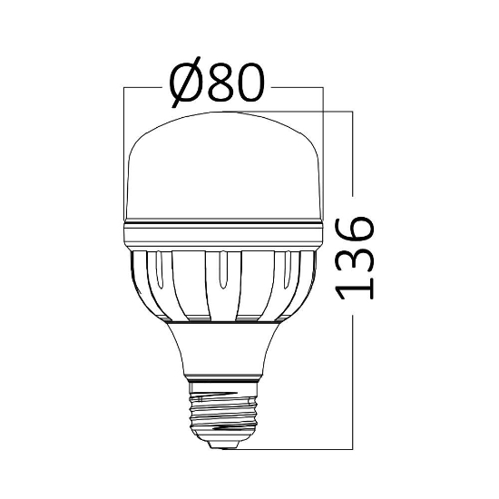 Imagine BEC LED 18W T80 3000K 1760LM E27