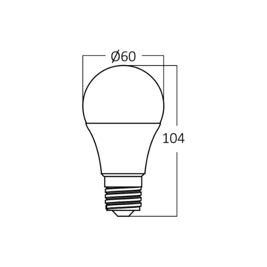 Imagine BEC LED 9W A60 806LM 6000K E27 DIMABIL