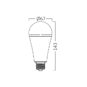 Imagine BEC LED 10W/5W CU BATERIE A65 6500K 806LM E27