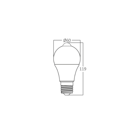 Imagine BEC LED 9W SENZOR A60 806LM 6500K E27