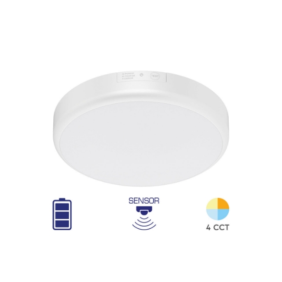 Imagine APLICA LED CU SENZOR SI KIT EMERGENTA 20W 4in1 GRANDE IP54