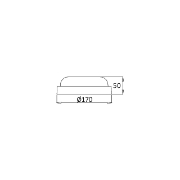 Imagine APLICA LED 15W3000K IP54 SENZOR DE MISCARE NOCTURN