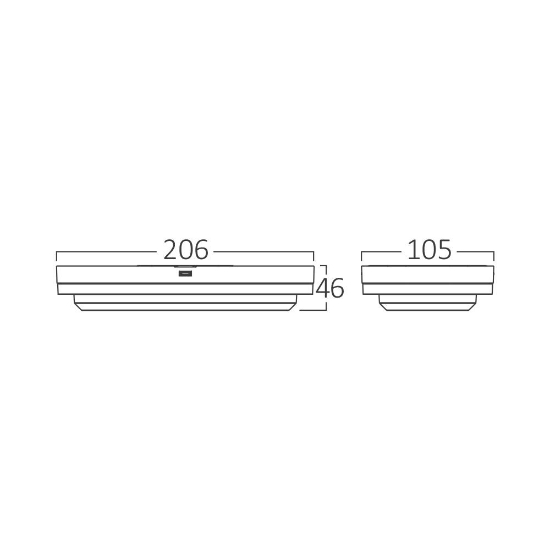 Imagine PLAFONIERA LED 12W 3in1 D:206MM IP65 NEGRU BULKHEAD ELP