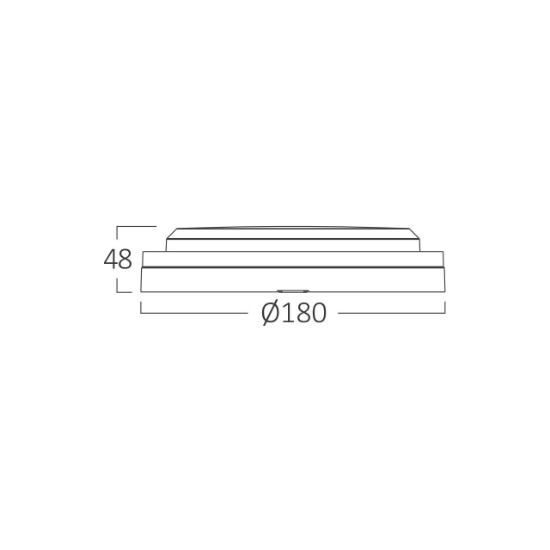 Imagine PLAFONIERA LED 12W 3in1 D:180MM IP65 NEGRU BULKHEAD RND