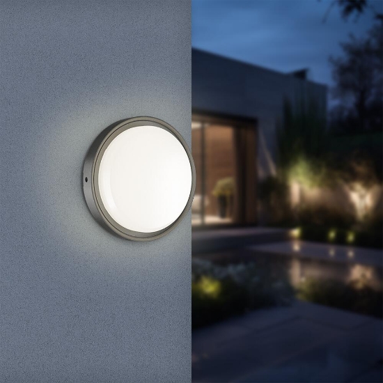 Imagine PLAFONIERA LED 18W 3in1 D:222MM IP65 SENZOR NEGRU BULKHEAD RND
