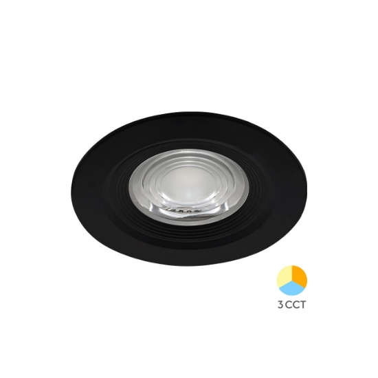 Imagine SPOT CU LED ROTUND G3 7W 3in1 IP54 NEGRU