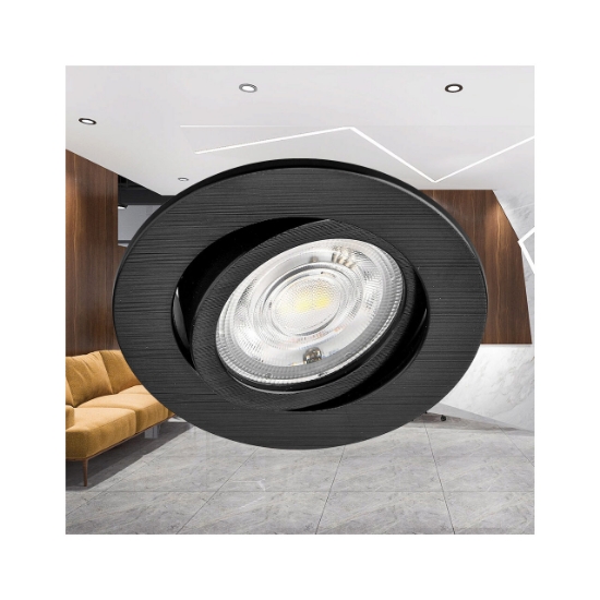 Imagine SPOT LED ROTUND 7W 3IN1 230V IP20 NEGRU ROTABIL