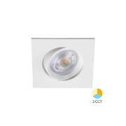 Imagine SPOT LED PATRAT 7W 3IN1 230 IP20 ALB ROTABILA