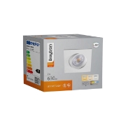 Imagine SPOT LED PATRAT 7W 3IN1 230 IP20 ALB ROTABILA