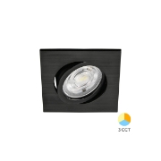 Imagine SPOT LED PATRAT 7W 3IN1 230 IP20 NEGRU ROTABILA