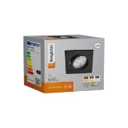 Imagine SPOT LED PATRAT 7W 3IN1 230 IP20 NEGRU ROTABILA