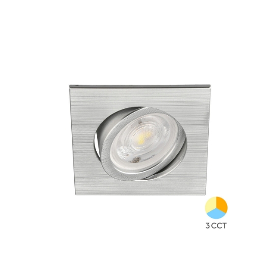 Imagine SPOT LED PATRAT 7W 3IN1 230 IP20 ALUMINIU ROTABILA
