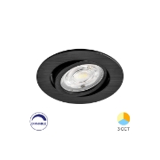 Imagine SPOT LED ROTUND 7W 3IN1 DIM 230V IP20 NEGRU ROTABI