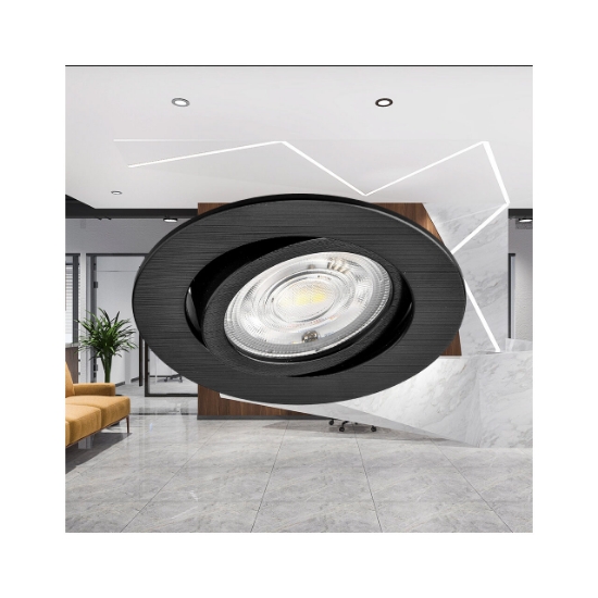Imagine SPOT LED ROTUND 7W 3IN1 DIM 230V IP20 NEGRU ROTABI
