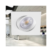 Imagine SPOT LED PATRAT 7W DIM 3IN1 230V IP20 ALB ROTABIL