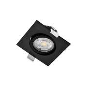 Imagine SPOT LED PATRAT 7W DIM 3IN1 230V IP20 NEGRU ROTA.