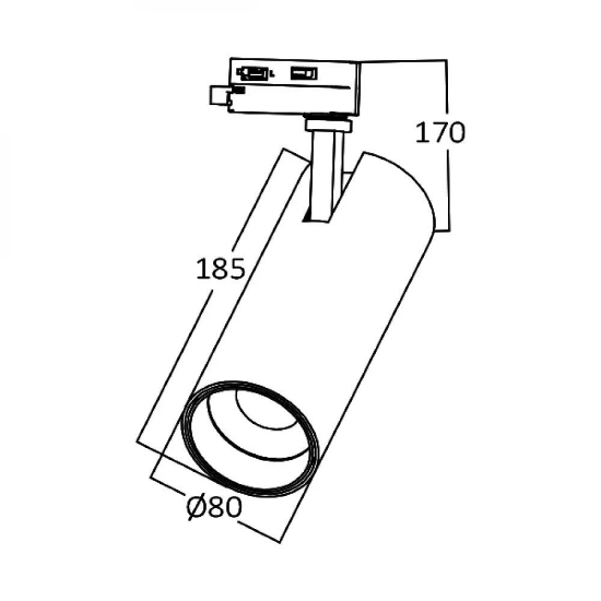 Imagine SPOT LED PE SINA ALB 3000K 30W 2660LM COB BR PLUS