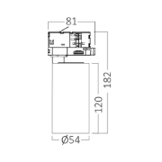 Imagine SPOT LED PE SINA-P15-NEGRU 3in1 15W 1560LM TRIFAZIC