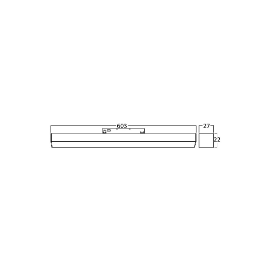 Imagine CORP LINEER LED PT SINA MAGN. 18W 1850lm 3000K NEGRU