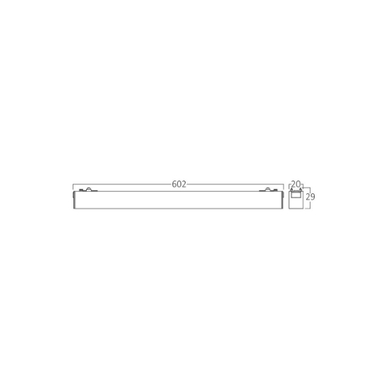 Imagine CORP LINEER LED PT SINA MAGN. 18W 1850lm 4000K NEGRU S-LNR600
