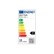 Imagine CORP LINEER LED PT SINA MAGN. 18W 1850lm 4000K NEGRU S-LNR600