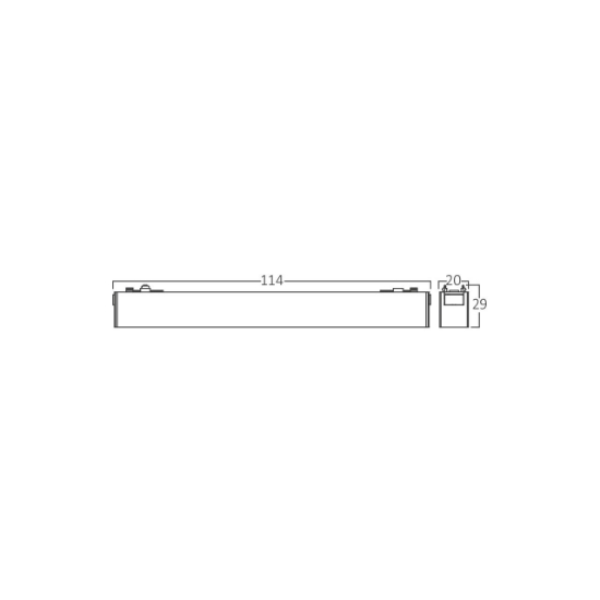 Imagine CORP LED PT SINA MAGNET 6W 440lm 24gr. 4000K NEGRU