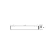 Imagine CORP LED PT SINA MAGNET 18W 1580lm 24gr. 4000K NEGRU