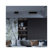 Imagine CORP LED PT SINA MAGNET 6W 440lm 24gr. 3000K NEGRU