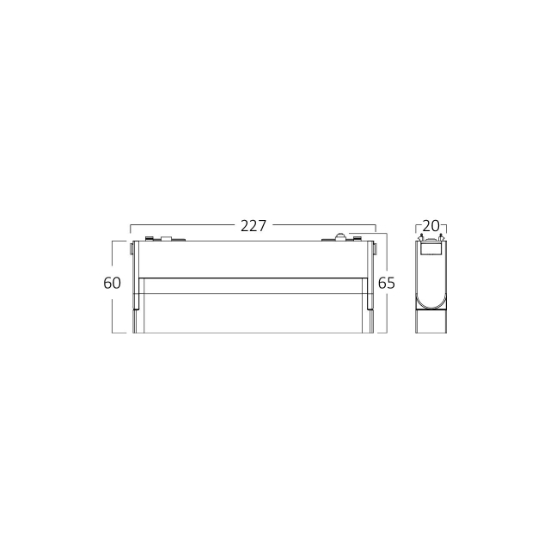Imagine CORP LED PT SINA MAGNET 12W 4000K WSL250 NEGRU SLIM