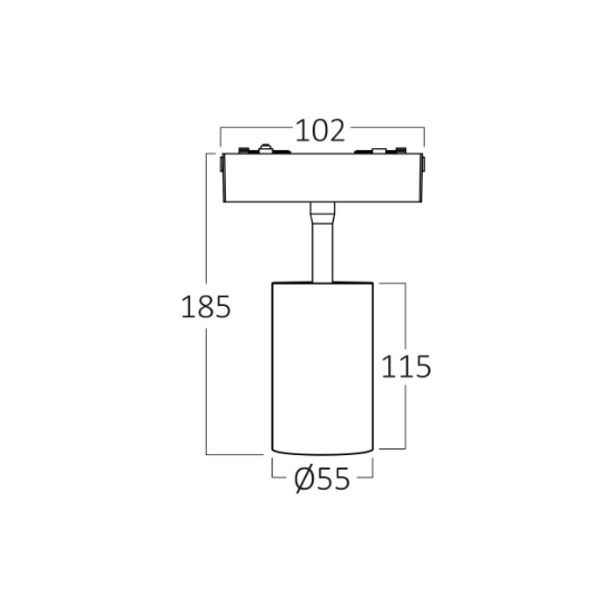 Imagine SPOT LED PE SINA MAGNET 18W 1580lm 36gr. 4000K ALB