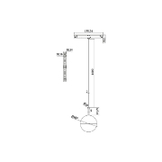 Imagine CORP SUSP.LED PE SINA MAG. 7W 610lm 24gr. 3000K NEGRU