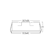 Imagine CORP LINEER INCASTRABIL 18W 3000K ALB LINEX-LN12