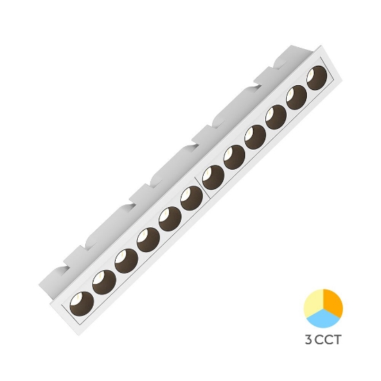 Imagine CORP LINEER INCASTRABIL 18W 3IN1 ALB LINEX-LN12